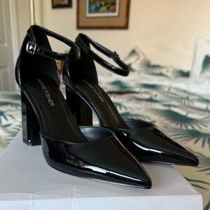 Marc Fisher Black Patent Leather Heels 6.5